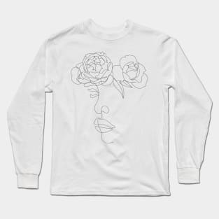 fashion line illustration Long Sleeve T-Shirt